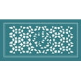 thumbnail image 2 of Vision Studio 24x14 Gold Ornate Wood Framed with Double Matting Museum Art Print Titled - Shoji Screen in Teal II, 2 of 4