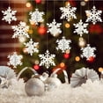 thumbnail image 1 of 12pcs 3D Snowflake Pendant Christmas Decorations Christmas Tree Pendant Party Decorations, 1 of 5