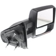 thumbnail image 3 of MIRROR Compatible For 2007-2014 Ford F-150 Right Passenger Towing Heated Power Glass In-housing Signal Light Textured Black, 3 of 5