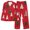Red, variant on Feancey Women Christmas Pajamas Set Long Sleeve Button Down Shirt and Pants Sets Holiday Casual Cute Santa Claus Print Sleepwear Pjs Two Piece Red XL