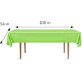 thumbnail image 2 of DecorRack 2 Rectangular Tablecloths -BPA- Free Plastic, 54 x 108 inch, Light Green (2 Pack), 2 of 7
