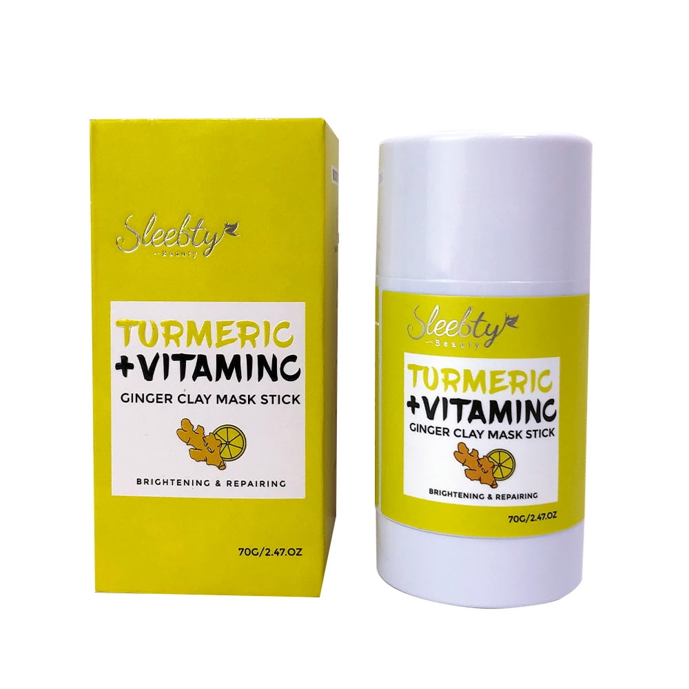 Sleebty Turmeric Vitamin C Clay Mask Stick Ginger Detox Clay Mask