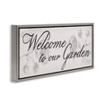 thumbnail image 3 of Stupell Industries Vintage Welcome To The Garden Quotes and Sayings Painting Gray Floater Framed Canvas Art Print Wall Art, 31 x 14, 3 of 9