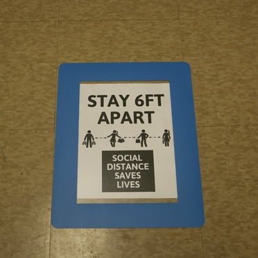 FindTape Floor Sign Cover: 15.78 in. x 12.36 in. (Blue)