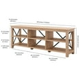 thumbnail image 5 of Evelyn&Zoe Sawyer Rectangular TV Stand for TV's up to 75", White Oak, 5 of 8