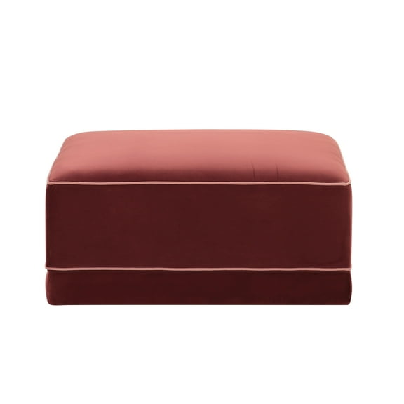 Willow Berry Red Ottoman