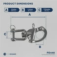 thumbnail image 7 of Five Oceans Stainless Steel 5-inch Jaw Swivel Eye Snap Shackle, 7 of 7