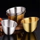 thumbnail image 5 of Stainless Steel Bevel Vegetable Bowl Practical Slanted Lettuce Bucket for Restaurant Large Capacity Salad Holders gold, 5 of 5