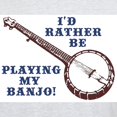 thumbnail image 3 of CafePress - I'd Rather Be Playing My Banj Light T Shirt - Men's Classic Graphic T-Shirt, 3 of 4