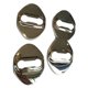 thumbnail image 1 of Cubierta del pestillo de la puerta del automóvil Tapa protectora de la cerradura del cerradero de la puerta impermeable de acero inoxidable Repuesto para UR‑V Avancier Silver, 1 of 5