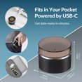 thumbnail image 4 of Waxfans Nose & Ear Hair Removal Mini Wax Kit for Men - A Mini Wax Warmer,a Silicone Bowl,100g Wax Beads,20 Applicators,Portable Mini Wax Pot for Men & Women (Black), 4 of 7