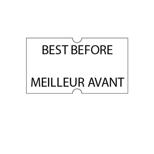 MoTEX 5500 Étiquettes de Prix et de Date - 10 Rouleaux (10 000 Étiquettes)
