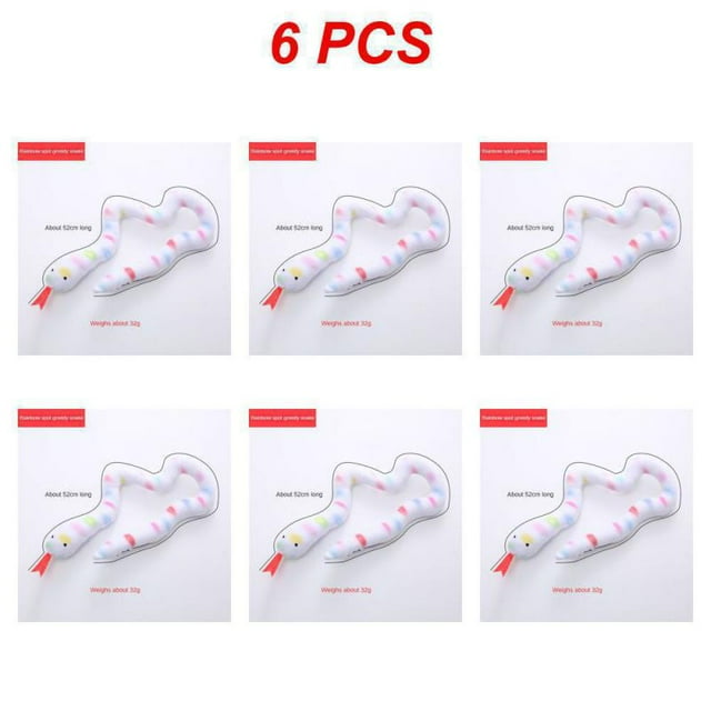 1~8PCS Cartoon Pet Cat Toy Stick Rod Mouse Toy with Mini Bell Cat Catcher Teaser Interactive Cat Toy Kitten 懈谐褉褍褕泻懈 写谢褟 Style D 6pcs