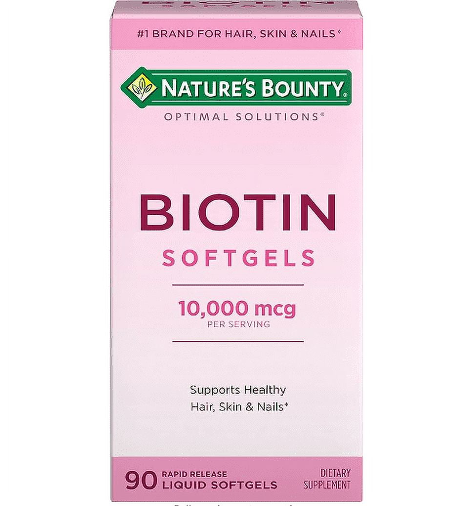 Nature's Bounty Hair Growth Supplement, 1 Per Day, Clinically Shown to Support Thicker, Fuller Hair, with Biotin, Silicon & Arginine, 90 Capsules