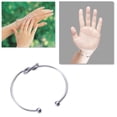thumbnail image 4 of Tie Knot Bracelet Bangles Simple Cuff Open Bangles Jewelry Adjustable Bangle For Women (Silver), 4 of 6