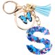 thumbnail image 3 of Butterfly Tassel Keychain with Letter Pendant Lightweight Durable Heart Design Handbag Charm for Birthdays and Special Occasions, 3 of 5