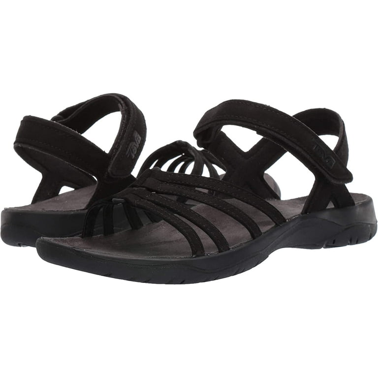 Teva Womens Women s Elzada Sandal Lea Black 8 Walmart