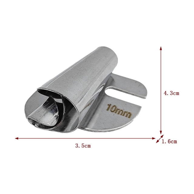 Sewing Machine Rolled Hemmer Foot Universal 3 mm to 10 mm Stainless Steel Presser Foot for Single-Layer Fabric Hems