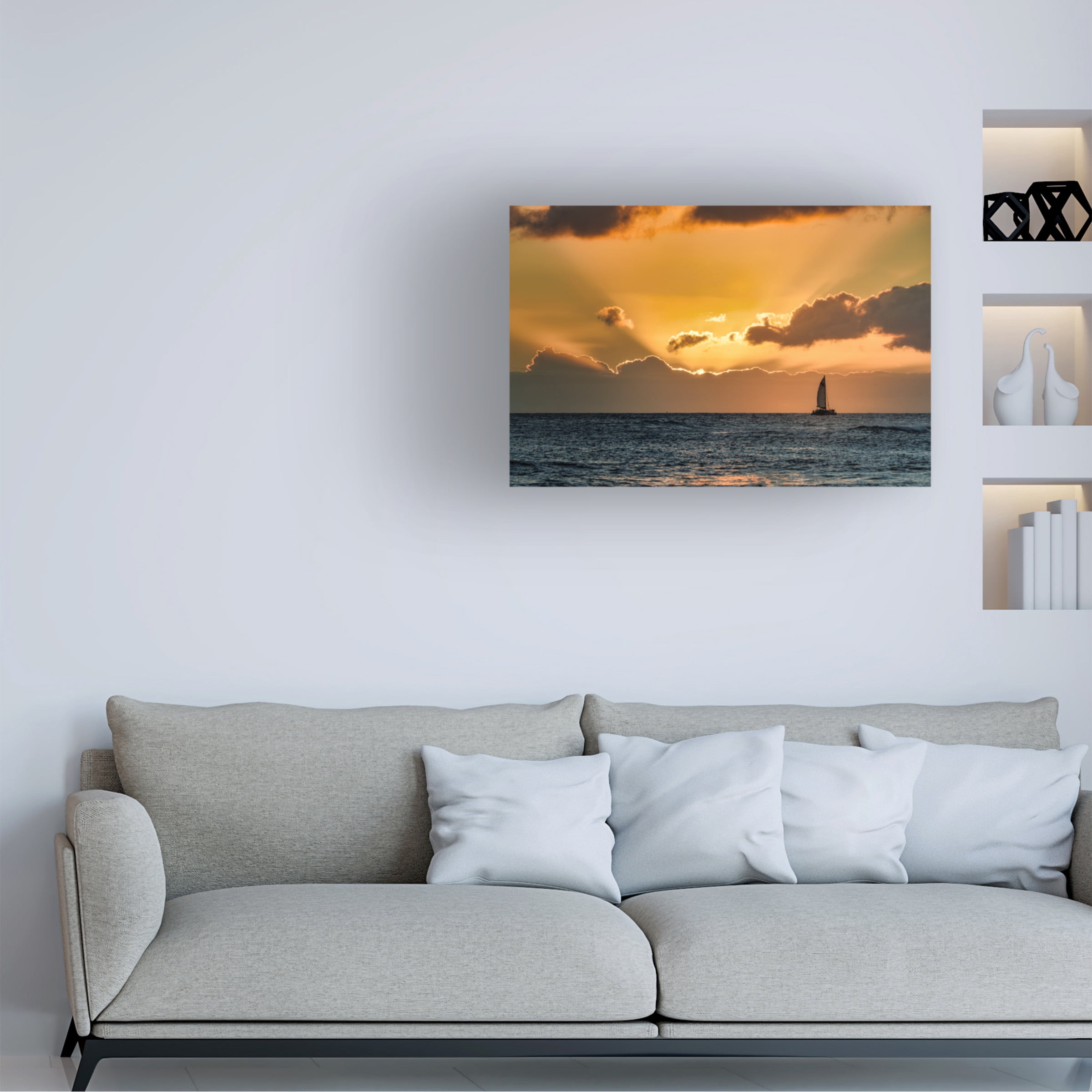 Dennis Frates 'Sailboat 2' Canvas Art