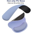 thumbnail image 4 of MOSISO Wrist Rest Support for Mouse Pad&Keyboard Set, Circle Curved Ergonomic Mousepad&Coaster Non-Slip Base Home/Office Pain Relief&Easy Typing Pad with Soft Cloth&Silicone Lining, 4 of 7