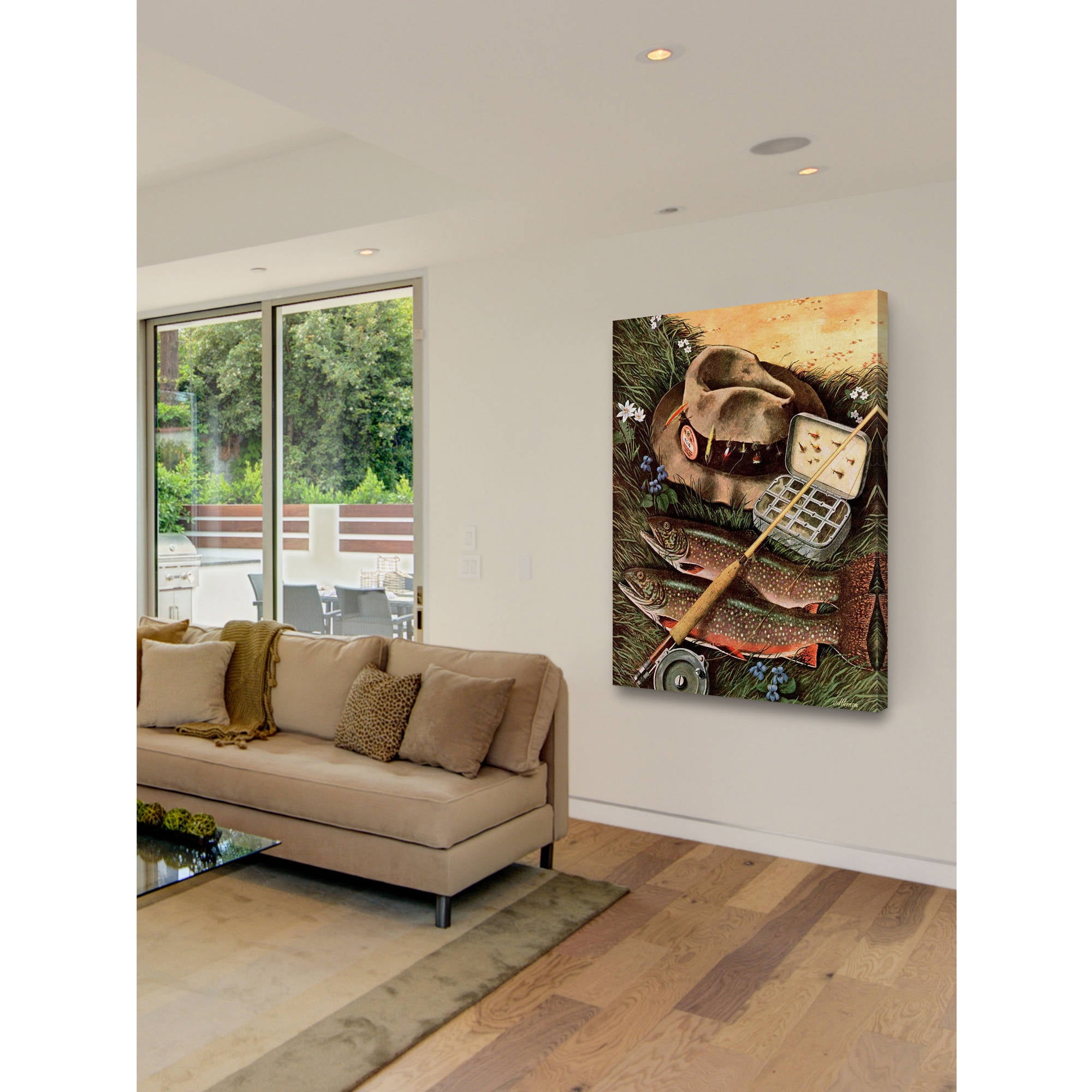 Marmont Hill Fishing Still Life by John Atherton Painting Print on Canvas