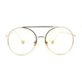 thumbnail image 3 of Lunettes de Mode Rétro pour Femmes à Monture Ronde en Métal Or Jaune, 3 of 4
