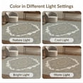 thumbnail image 7 of ODIKA 8'x10' Washable Area Rug Non-Slip Chair-Friendly Mat Grey Delicate Transitional Worn Effect Geometric Under for Dining Room, Large Office, Lounge, 7 of 7
