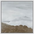 thumbnail image 2 of PixonSign Framed Canvas Wall Art Aerial View Cloudy Rocky Mountain Landscape Print Nature Wilderness Fine Art Farmhouse/Country Minimal Artwork for Living Room, Bedroom, Office - 24"x24" White, 2 of 5