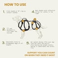 thumbnail image 3 of Arnés para levantamiento de perros Help 'Em Up, soporte para todo el cuerpo, tamaño mediano, 3 of 6