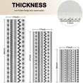 thumbnail image 4 of Black Geometric Striped Pattern Kitchen Rugs Sets Of 3,Kitchen Runner Rugs Non Skid Washable,Decorative Kitchen Floor Mats for Kitchen,Sink,Laundry,17"x30"+ 17"x47" + 17"x59", 4 of 6