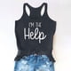 thumbnail image 2 of Camisetas sin mangas para beber para mujeres, niñas adultas, verano, playa, gráfico divertido, espalda cruzada, chaleco, blusa con refranes Pompotops  lopia990222, 2 of 6