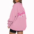 thumbnail image 2 of Mode Décontractée à Manches Longues Imprimé Floral Fermeture Éclair Épaule Extérieure Surdimensionnée Sweat-Shirts Noir S, 2 of 6