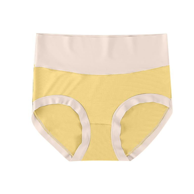  ANMUR 100% Cotton Boyshorts Panties for Women High Waisted  Underwear Ladies Full Briefs Panty Sleep Underpants Lingerie (Color :  Yellow Floral, Size : XL 105) : Clothing, Shoes & Jewelry