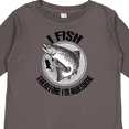 thumbnail image 4 of Inktastic Funny Fishing Joke I Fish Therefore Im Awesome Boys Long Sleeve Toddler T-Shirt, 4 of 5