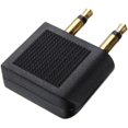 thumbnail image 2 of Juego de 2 adaptadores para auriculares, Metal, 3,5 mm, Negro/Oro, 2 of 5