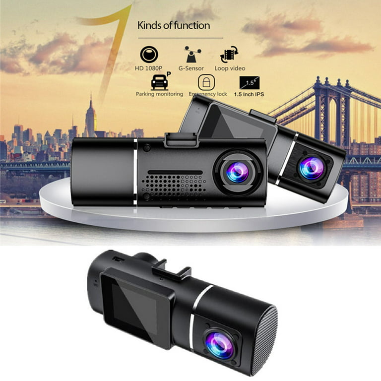 2 Channel Dash Cam Front And Inside ,1080P Car Camera With Ir