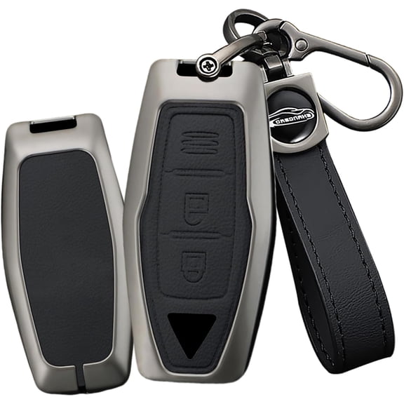 Key Fob Cover Compatible with Mitsubishi Outlander 2021-2025 2 Button Metal Keychain Case Holder Protector