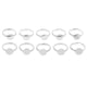 thumbnail image 3 of 2x 10 piezas de espacios anillos, espacios joyería, K, espacios anillos de latón Gloria Base de anillo ajustable plana, 3 of 9