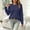 A13 Navy, variant on Girls Crewneck Pullover Sweaters Casual Long Sleeve Chunky Knit Jumper Tops Loose Fit Fall Winter Knitwear Flattering Comfortable Basic Top Teen Girls
