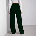 thumbnail image 6 of Knosfe Women’s Fleece Lined Sweatpants Baggy Wide Straight Leg Pants Green L, 6 of 6