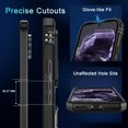 thumbnail image 3 of KOMI Case for Google Pixel 9/9 Pro with Slide Camera Cover+Screen Protector(1 Pack), Rotated Ring Kickstand Military Grade Shockproof Protective Cover-Black, 3 of 5