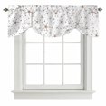 thumbnail image 2 of Summer Nautical Tie Up Valances Curtain, Adjustable Kitchen Watercolor Ocean Gradient Color Starfish Polka Dot Valances for Windows Decor, Rod Pocket Short Curtains Set for Bedroom/Bathroom, 60"x18", 2 of 9
