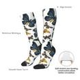 thumbnail image 4 of Naloa Watercolor Butterflies Thigh High Socks Extra Long Stretchy Sock Women Over Knee High Opaque Stocking Daily Wear, 4 of 6