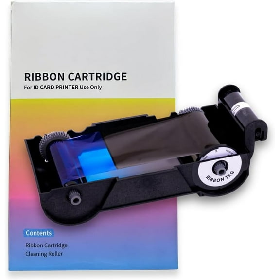 IDP SMART-21S ID Printer Easy-Load Color Ribbon Kit YMCKO, 100 Prints (Compatible with IDP SMART-21 ONLY)