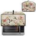 thumbnail image 2 of Renewold Toaster Oven Dust Cover Linen-Look Polyester Washable Convection Oven Air Fryer Small Appliance Protection Case Kitchen Accessories, 18.5 x 14.5 x 9 Inches, Hummingbird Floral Retro, 2 of 7