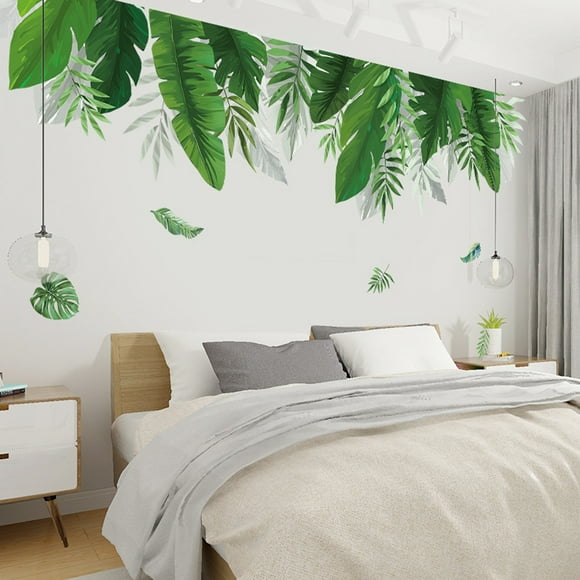 Neinkie Wall Sticker Leaves Wall Decal Art Decor Peel and Stick Self - Adhesive for Living Room Bedroom Kitchen Playroom Nursery Room