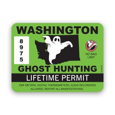 I'd Rather Be Ghost Hunting - Paranormal Investigator Car Window Vinyl Decal Sticker (White, Glossy, 10418)
