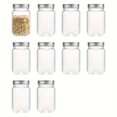 thumbnail image 4 of HLONK 16-Ounce Transparent Plastic Mason Jars Featuring a Screw-On Lid  Suitable for Food Storage. These Reusable Containers Are Ideal for Sealing Dry Items Like Snacks  Candies  Dried Fr, 4 of 5