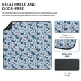 thumbnail image 2 of Washable and Reusable Potty Pads for Indoor Dogs, Thick Absorbent Layer with Leak-Proof Design, Decorative Tropical Leaf Border. (Hawaiian plant patterns, 48" x48"), 2 of 8