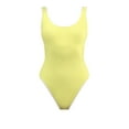 thumbnail image 3 of No Boundaries Women's Herringbone Crinkle One Piece Swimsuit, Sizes XXS-XXL, 3 of 5